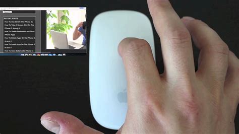 The ease and convenience of navigating with Apple's Magic Mouse and its multi touch technology